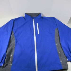 Carnoustie Waterproof Men's Golf‎ Jacket Blue Medium Style Full Zip